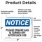 Signmission Please Ensure Gas Is Turned Off After Each Use OSHA Notice Sign, Vinyl Decal, 5in W x 3.5in L, 2PK OS-2PACK-NS-D-35-L-17443 - alternate 5